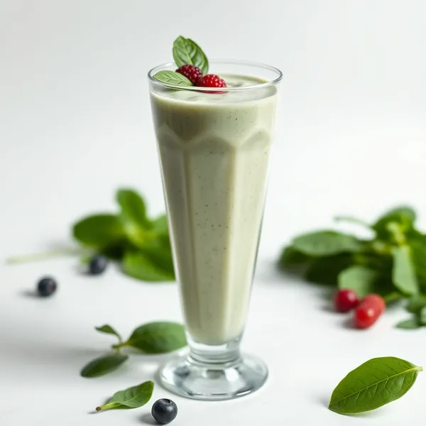 Smoothie de Espinafre e Kefir Pós-Treino