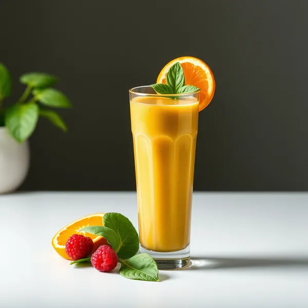 Post-Workout Spinach Orange Juice Smoothie