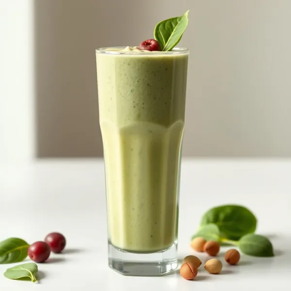 Batido de Espinafre e Pistache Pós-Treino
