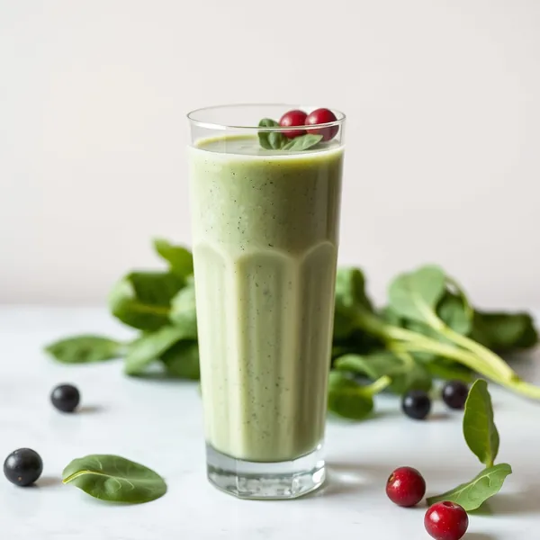Batido de Espinafre e Leite de Espelta Pós-Treino