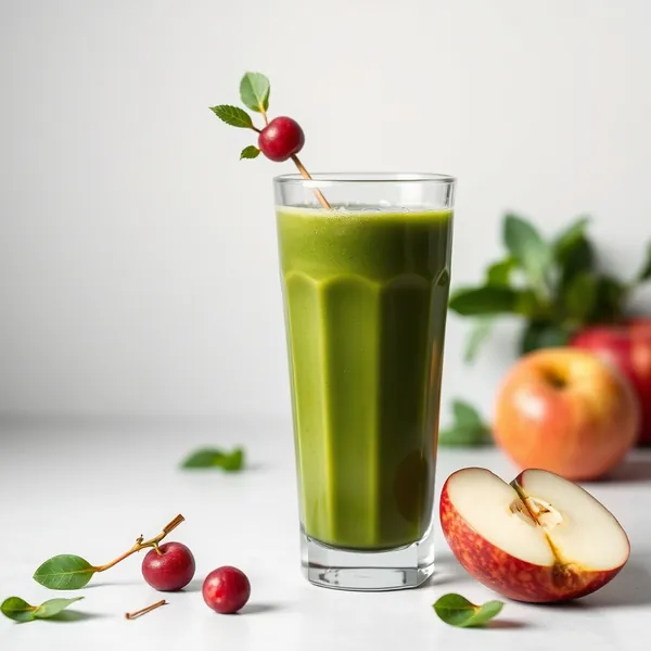 Post-Workout Spirulina Apple Juice Smoothie