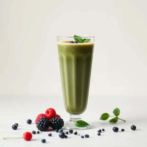 Smoothie de Café Frio com Spirulina Pós-Treino