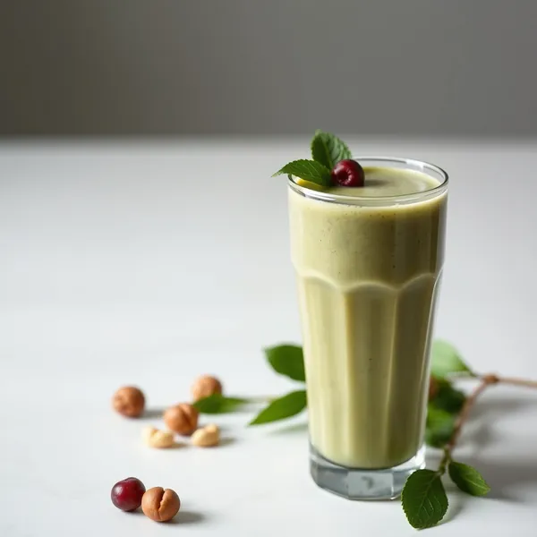 Post-Workout Spirulina Hazelnut Milk Smoothie