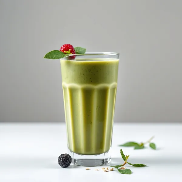 Smoothie de Leite de Aveia e Spirulina Pós-Treino
