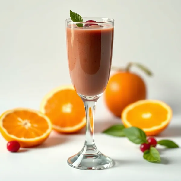 Smoothie de Espirulina e Suco de Laranja Pós-Treino
