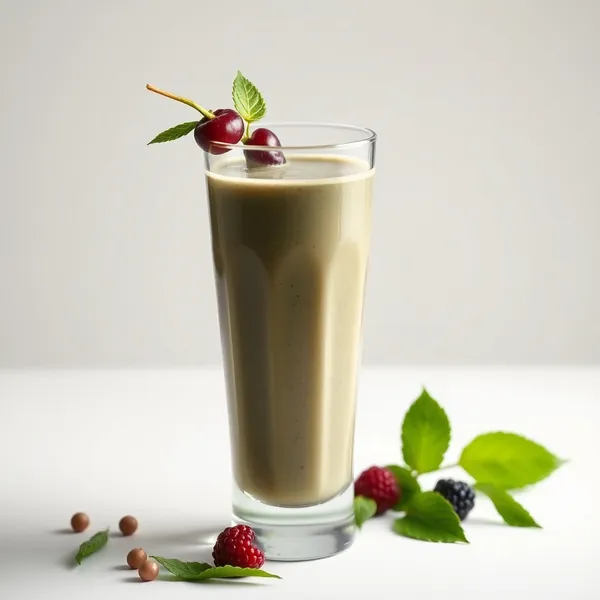 Smoothie de Espirulina e Leite de Ervilha Pós-Treino