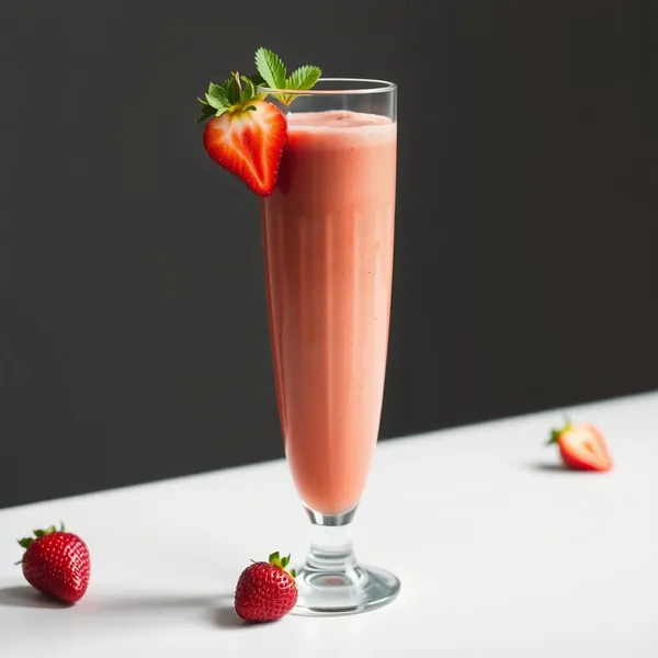 Smoothie de Morango e Laranja Pós-Treino