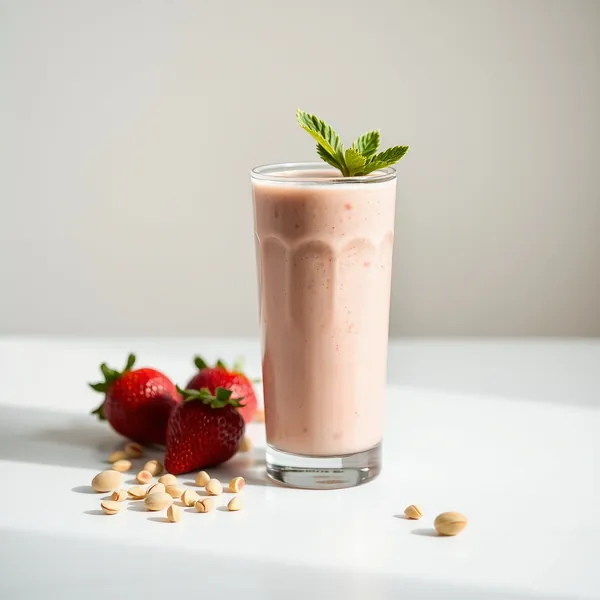 Post-Workout Strawberry Pistachio Milk Smoothie