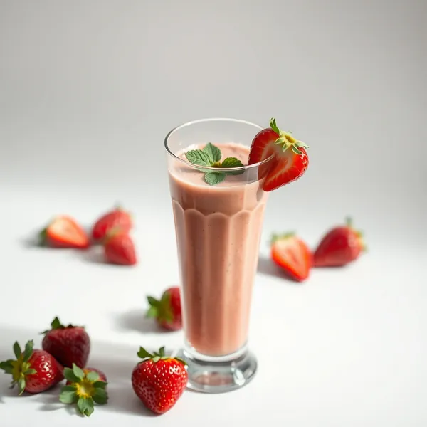 Erdbeer-Protein-Shake nach dem Training