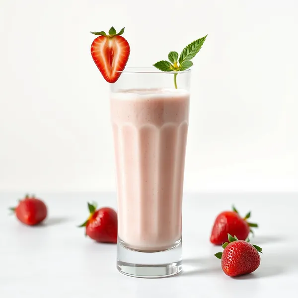Post-Workout Strawberry Spelt Milk Smoothie