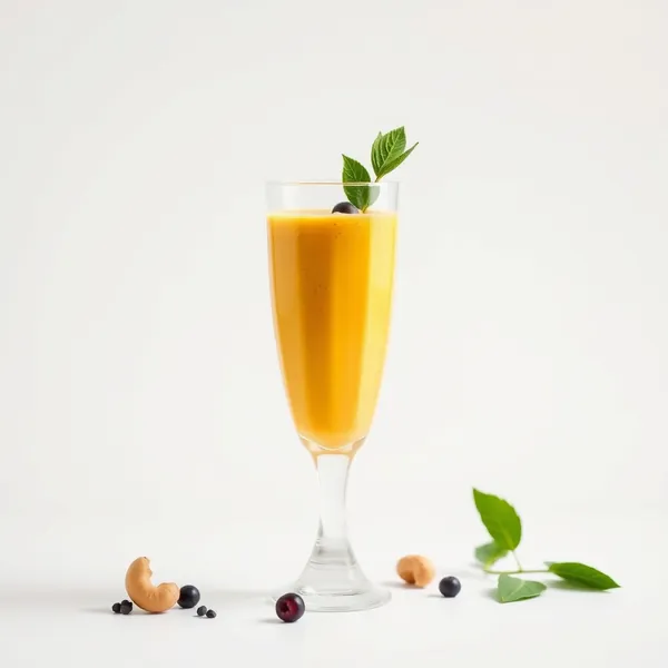 Smoothie de Leite de Caju e Cúrcuma Pós-Treino