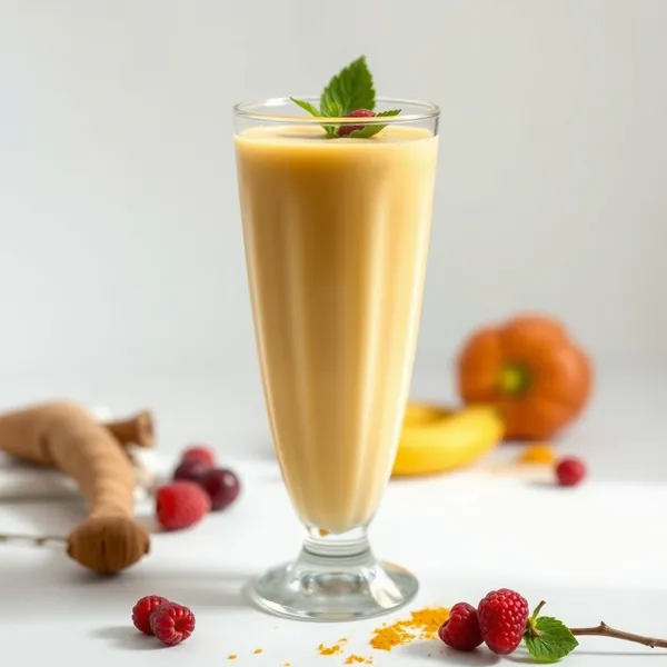 Batido de Kefir de Cúrcuma Post Entrenamiento