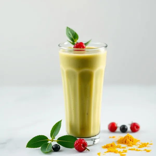 Post-Workout Turmeric Matcha Tea Smoothie