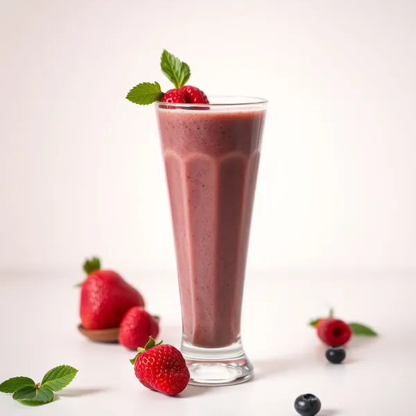 Açaí Smoothie mit Kaltem Kaffee