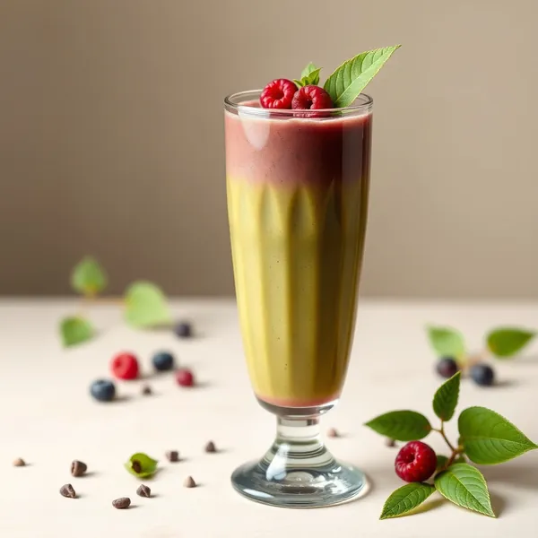 Smoothie Pré-Entraînement Açaï et Matcha