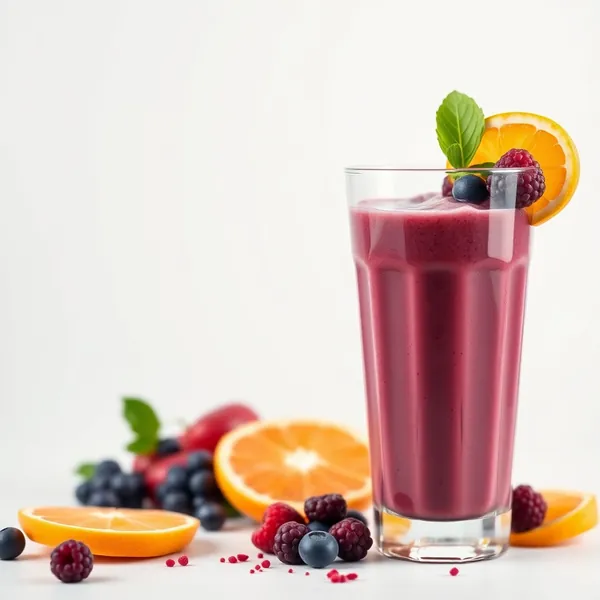 Açaí-Orange-Saft-Smoothie vor dem Training