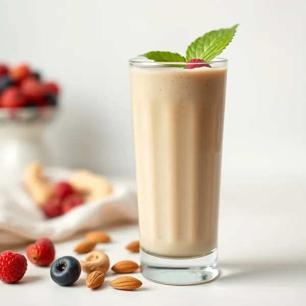 Pre-Workout Almond Butter Cashew Milk Smoothie