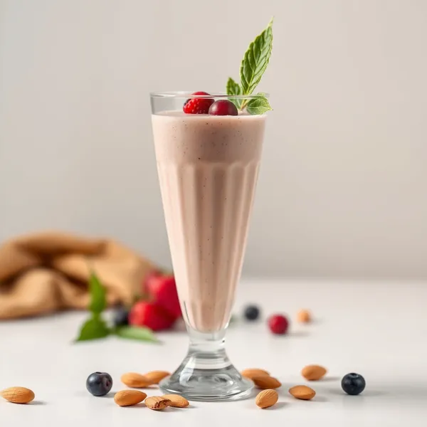 Smoothie Beurre d'Amande et Lait de Cannabis Pré-Entraînement