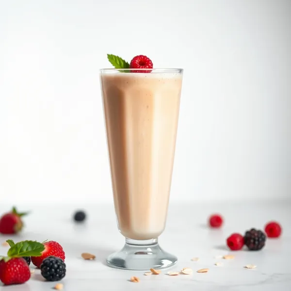 Pre-Workout Almond Butter Oat Milk Smoothie