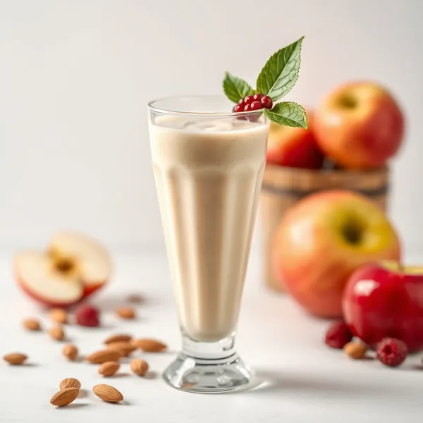 Smoothie de Maçã e Leite de Amêndoa Pré-Treino