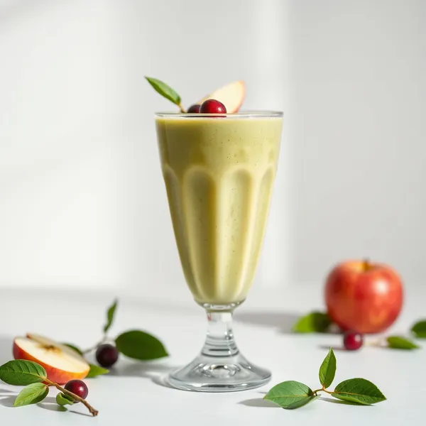 Smoothie de Matcha e Maçã Pré-Treino