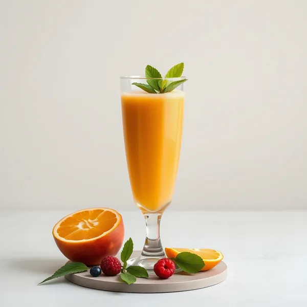Smoothie de Suco de Maçã e Laranja Pré-Treino