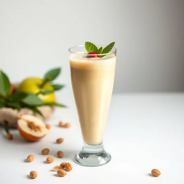 Apfel-Pistazien-Milch-Smoothie vor dem Training