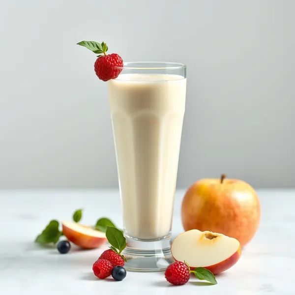 Apfel-Reis-Milch-Smoothie vor dem Training