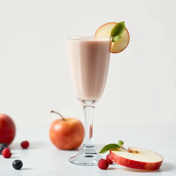 Pre-Workout Apple Soy Milk Smoothie
