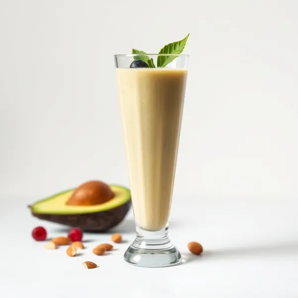 Smoothie Pre-Allenamento Avocado, Mandorla e Latte di Cocco