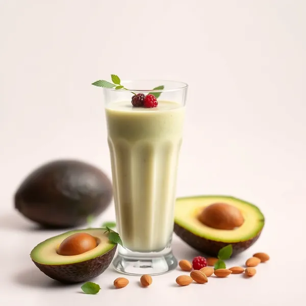 Smoothie de Abacate e Leite de Amêndoa Pré-Treino
