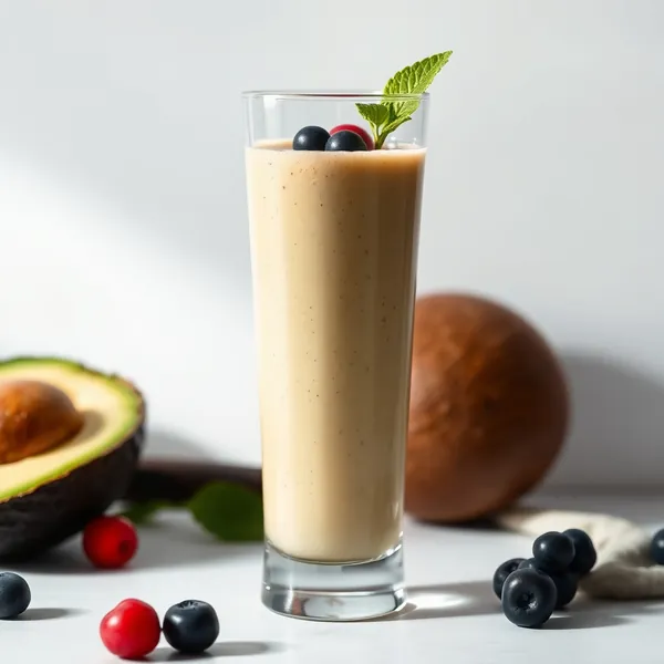 Smoothie Avocat et Eau de Coco Pré-Entraînement
