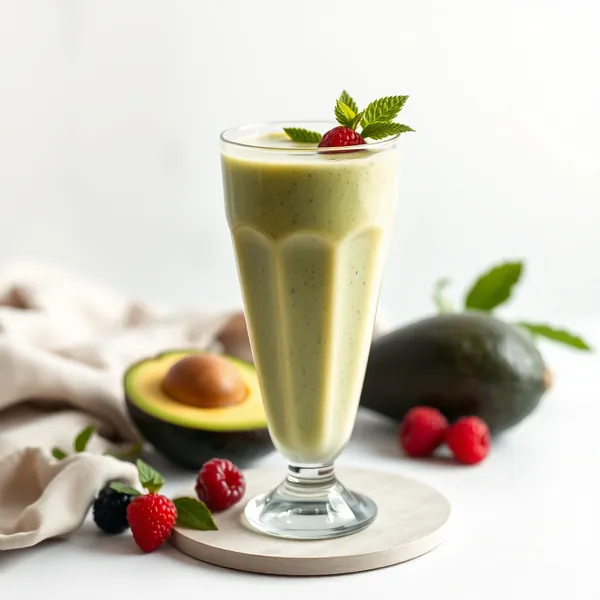Smoothie de Abacate e Iogurte Grego Pré-Treino
