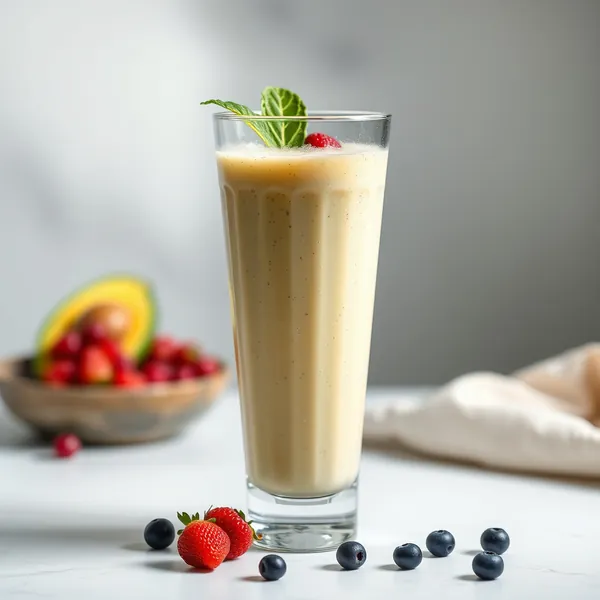 Smoothie di Kefir di Avocado Pre-Allenamento