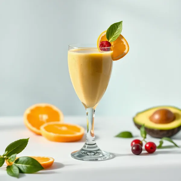 Smoothie de Abacate e Laranja Pré-Treino