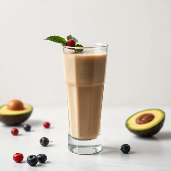 Pre-Workout Avocado Rice Milk Smoothie