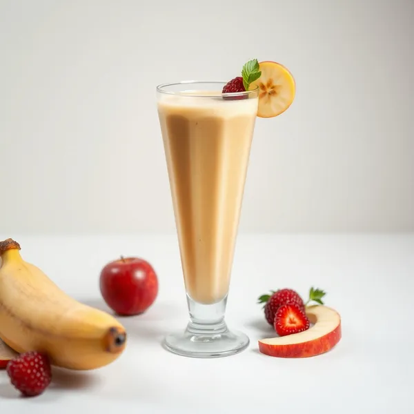 Pre-Workout Banana Apple Juice Smoothie
