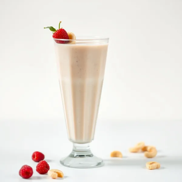 Smoothie de Banana e Leite de Caju Pré-Treino