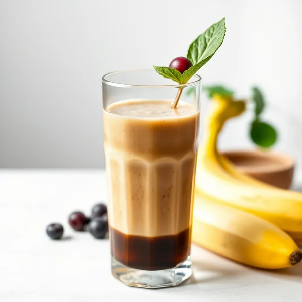 Pre-Workout Banana Cold Brew Coffee Smoothie