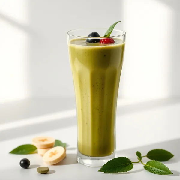 Pre-Workout Banana Matcha Tea Smoothie