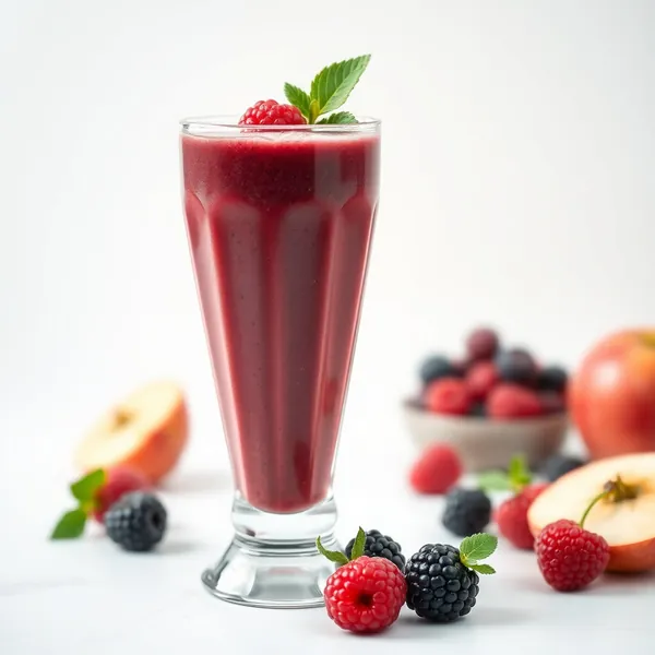 Smoothie de Suco de Amora e Maçã Pré-Treino