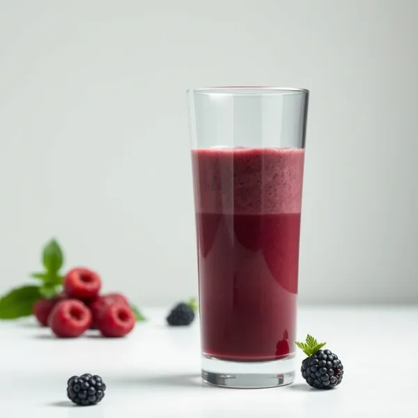 Smoothie de Iogurte Grego com Amoras Pré-Treino