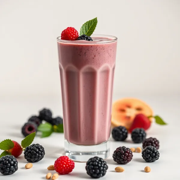 Pre-Workout Blackberry Hazelnut Milk Smoothie