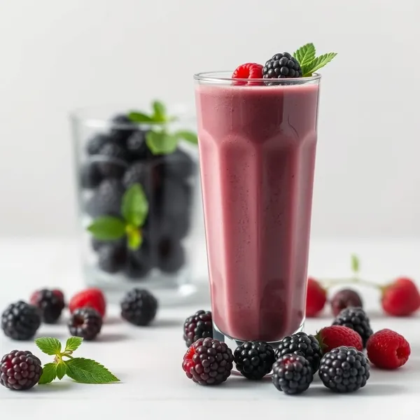 Pre-Workout Blackberry Hemp Milk Smoothie