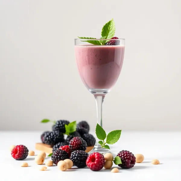 Smoothie Pré-Treino de Amora e Macadâmia