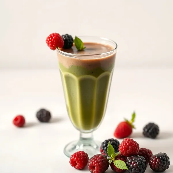 Pre-Workout Brombeer Matcha Tee Smoothie