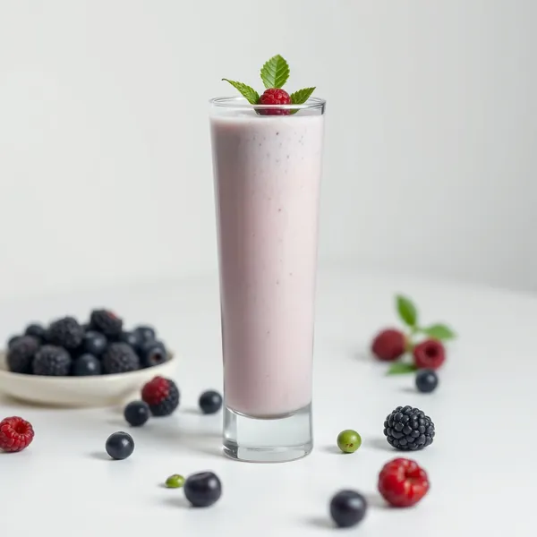 Smoothie di More Pre-Allenamento con Latte di Piselli