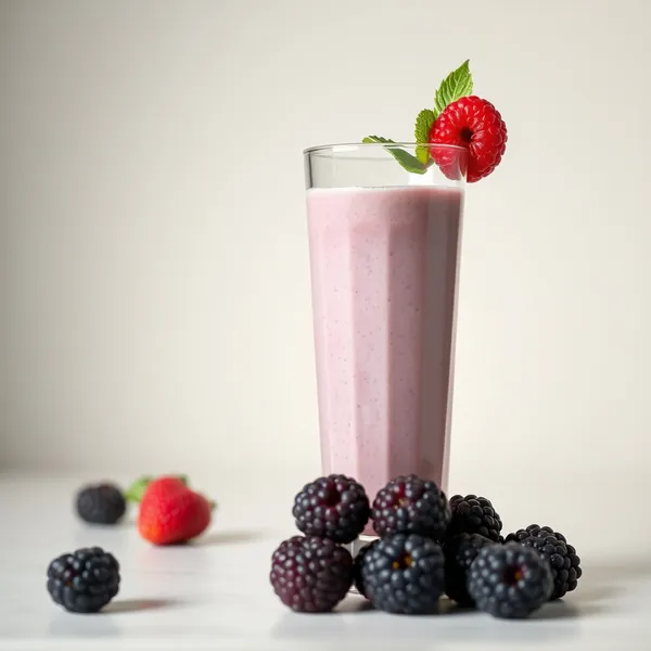Smoothie de Leite de Espelta e Amoras Pré-Treino