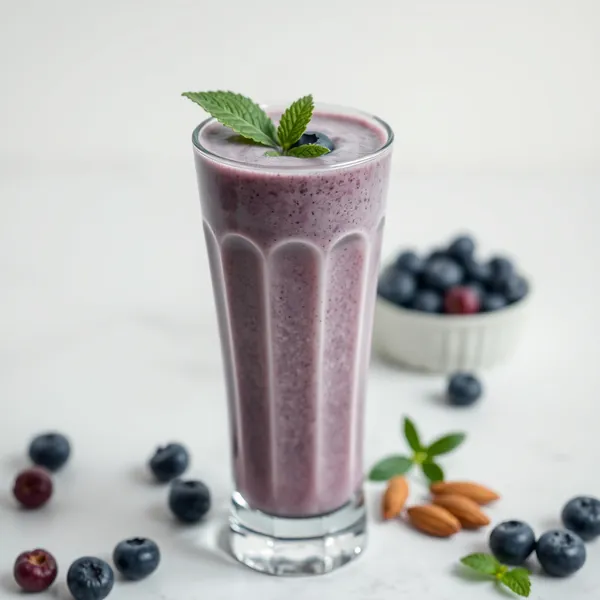 Smoothie de Arando e Leite de Amêndoa Pré-Treino