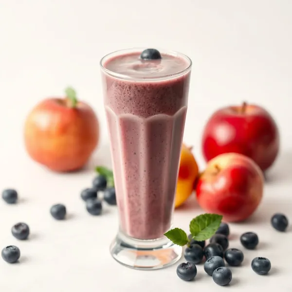 Smoothie de Suco de Morango e Maçã Pré-Treino
